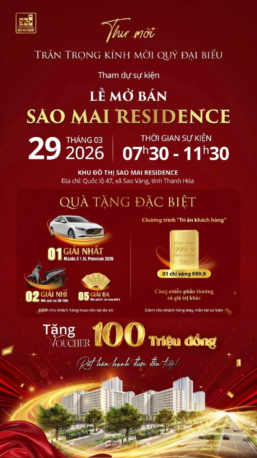 Sao Mai Residence chính thức mở bán – Đón sóng vàng đô thị sân bay