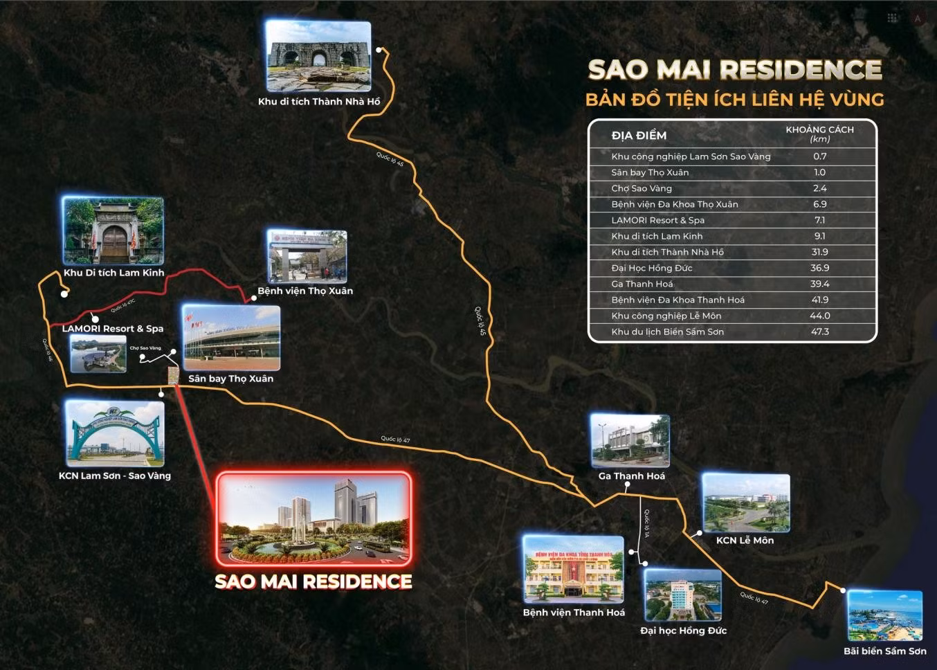 Hạ tầng giao thông Lam Sơn – Sao Vàng